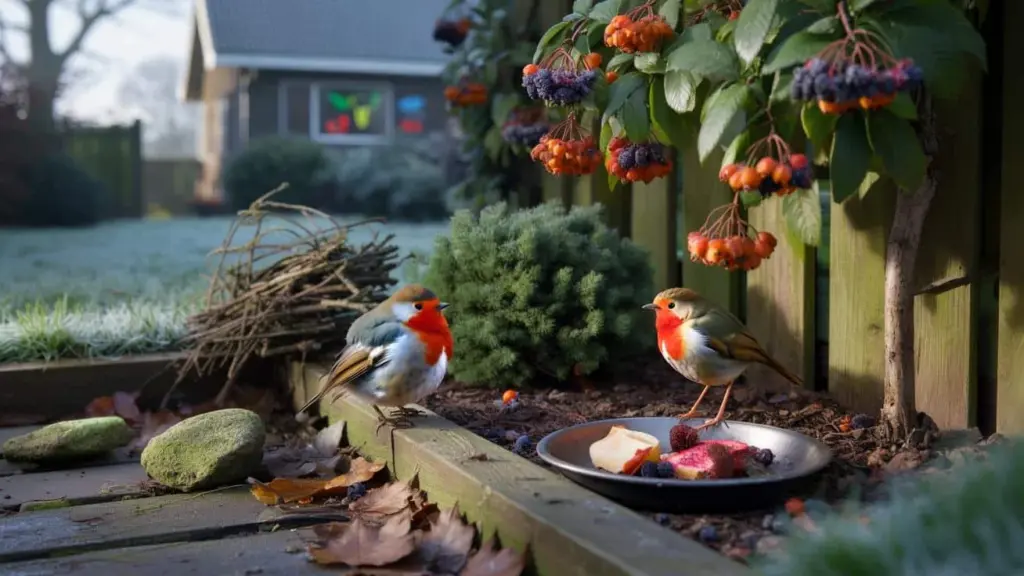 Pettirosso in giardino: questo frutto invernale li attira